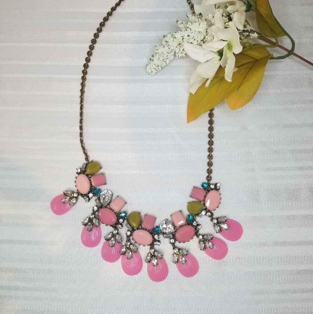 NWT Pink Statement Necklace